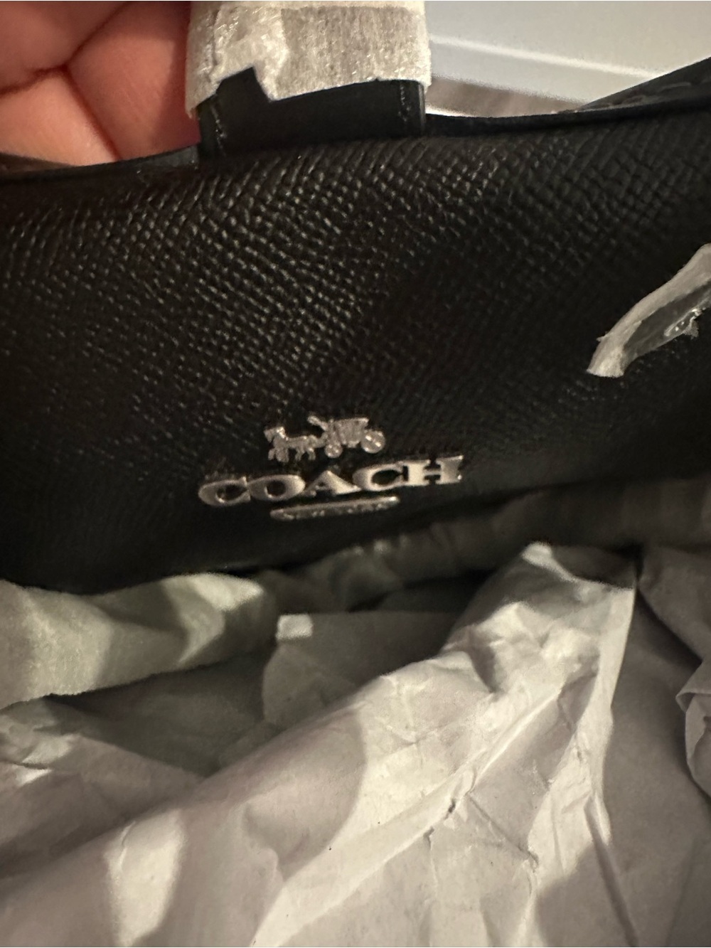 Coach Black & White Signature Tote - Picture 6 of 10